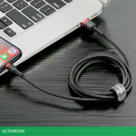 Кабель Baseus Cafule 1m Red/Black (CALKLF-B19)
