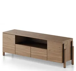 Тумба Basic под ТВ с нишей ширина 170 см (натуральный дуб)