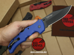 Нож Cold Steel Recon 1 LTW - рукоять синий нейлон, клинок черный RK/Н12