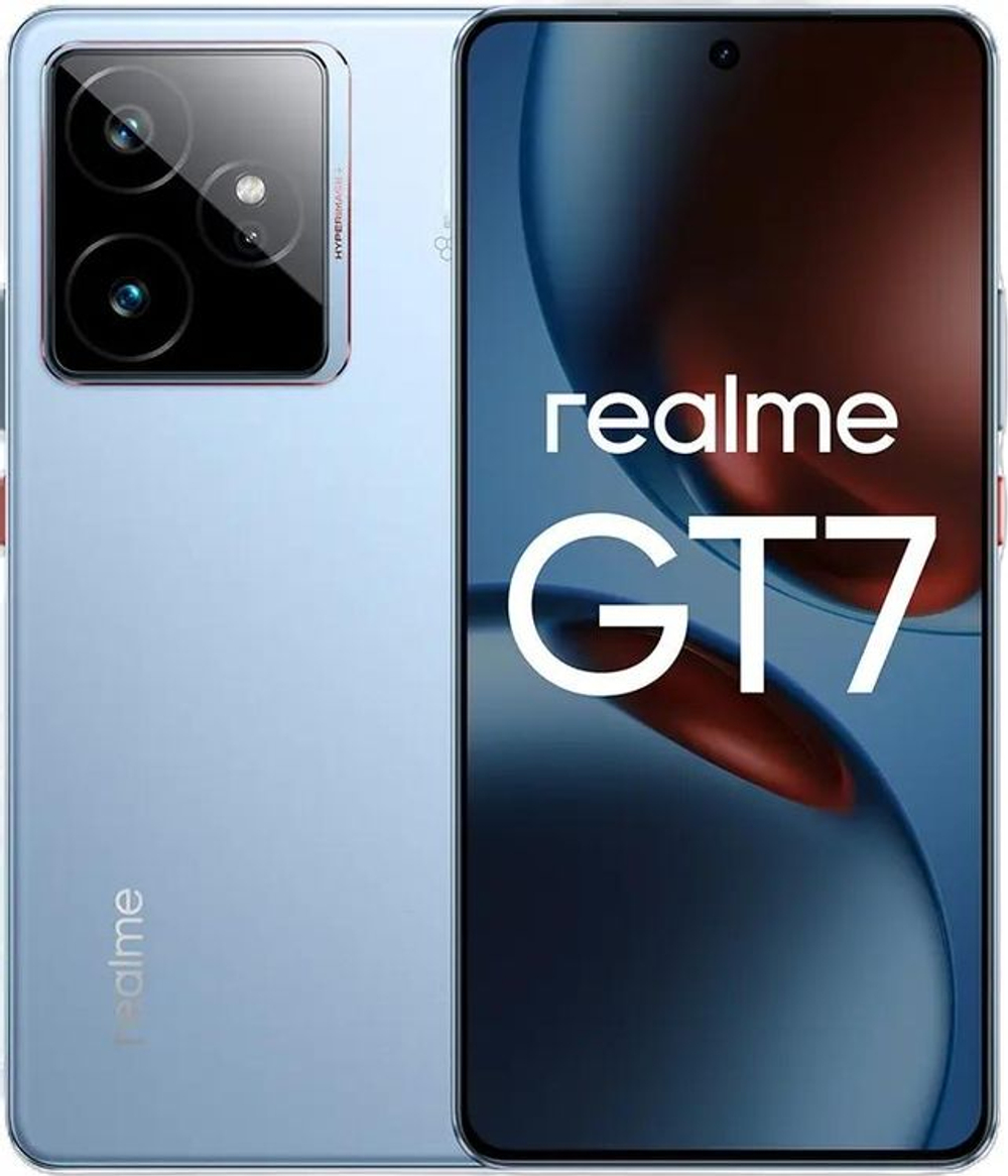 6.78" Смартфон REALME GT 7 12/256Gb,  RMX5061,  NFC,  AMOLED,  120Гц,  7000мAч,  голубой