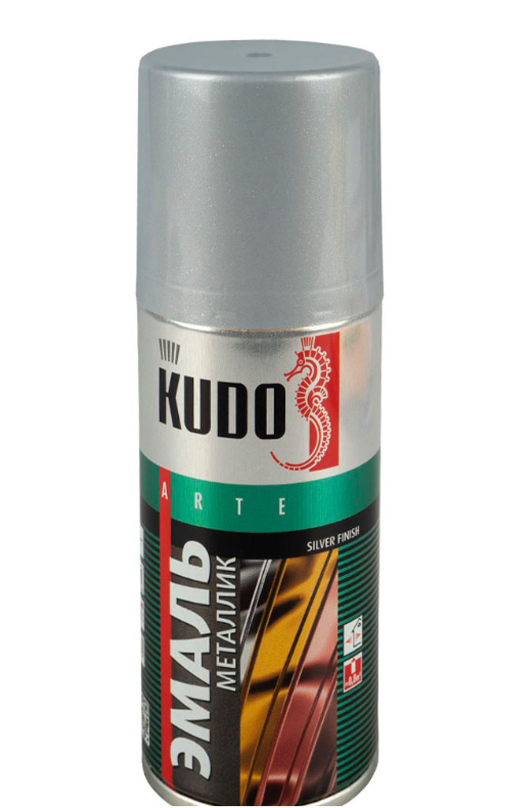Аэрозольная акриловая краска металлик Kudo, 210 мл