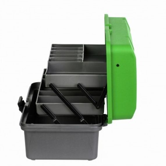 Ящик рыболова Helios двухполочный зеленый