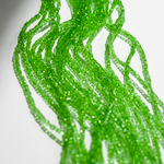 Хрустальные бусины, оттенок "Зеленый", 2мм, кубик