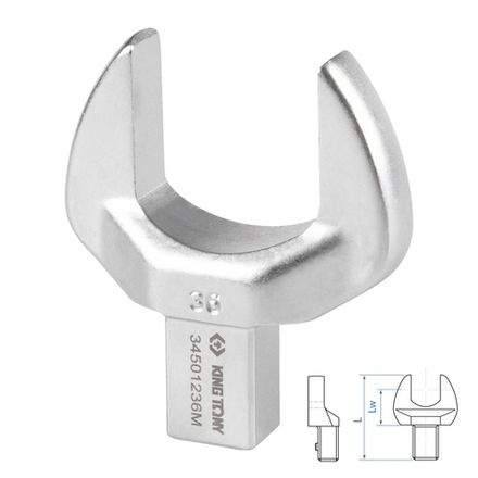 Цена на KING TONY (34501236M) Насадка рожковая серии "FIT", 36 мм, 14х18 мм