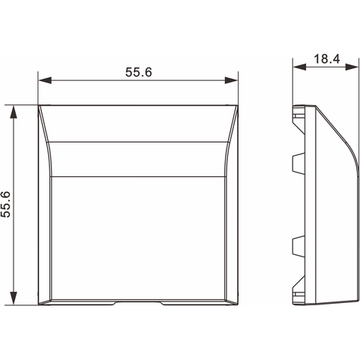 Кабельный вывод (накладка),  мокко,  серия A07