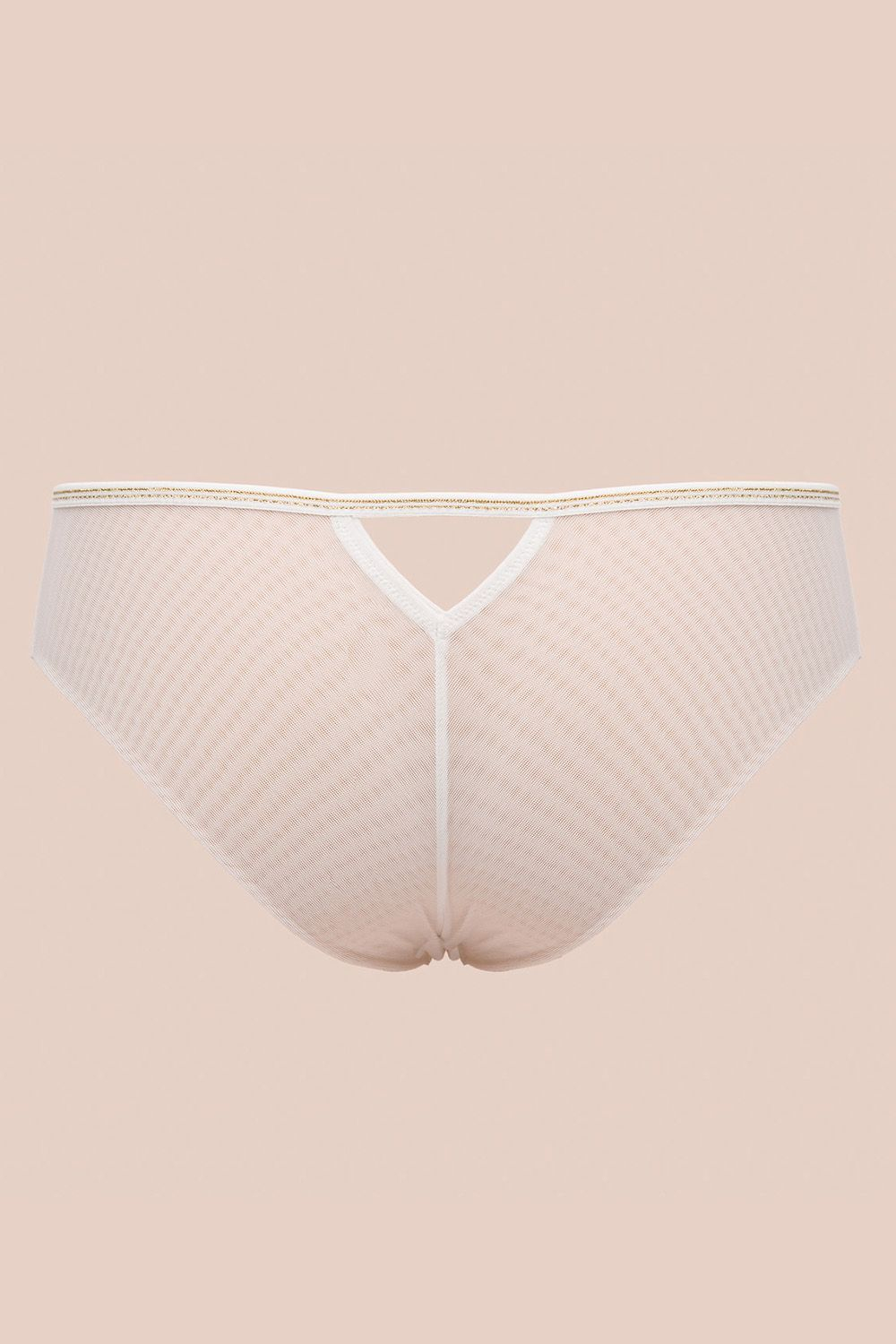 Трусики-бразилиана Chiara Gold (Размер: 40) (Цвет: белый)