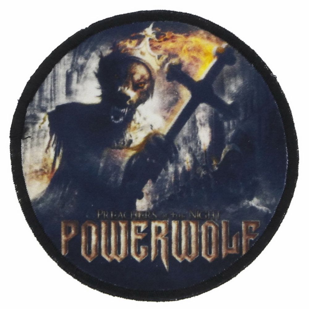 Нашивка круглая Powerwolf Preachers of the Night (014)