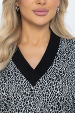 Платье Любите женщину (черно-белое) НЬЮ П12088 LT Collection