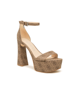 Босоножки на каблуке Guess - бежевый(FLJDS2 FAL03)