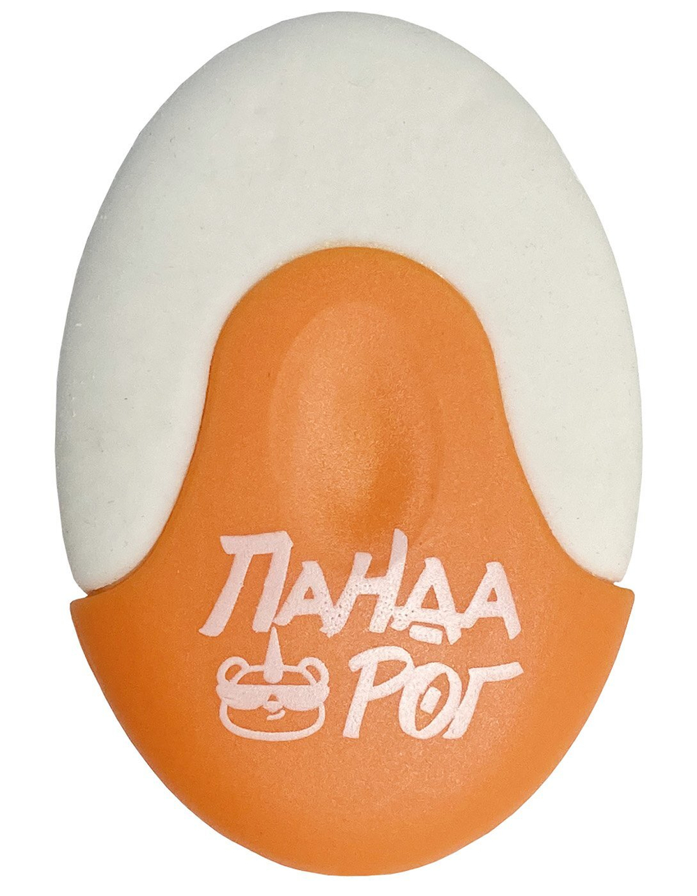 Ластик ПандаРог, термопластичная резина, овальный, 55х37х10 мм, ассорти, пластиковый держатель