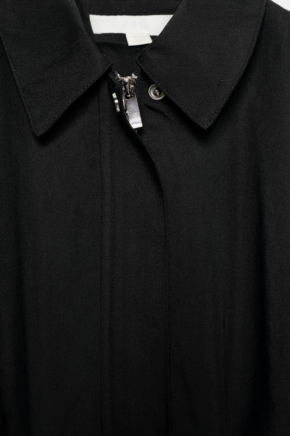 ZARA ОБЪЕМНЫЙ ЖИЛЕТ, ЧЕРНЫЙ