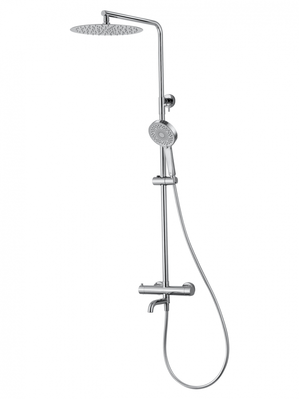 Душевая система с термостатом WONZON & WOGHAND STICK, Хром (WW-88739903-CR)