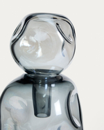 Ваза Olivet из серого стекла 32,5 см