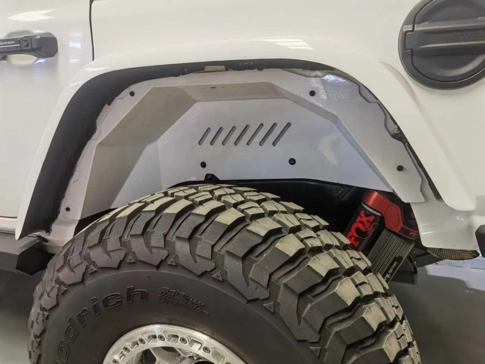 Алюминиевые подкрылки для Jeep Wrangler JL 2018-2024+ Джип Вранглер внутренние арки фендера