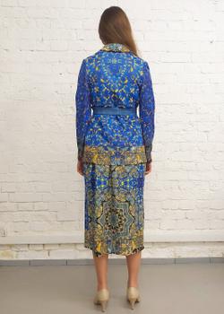 Комплект (платье и жакет), по мотивам старинного индийского ковра