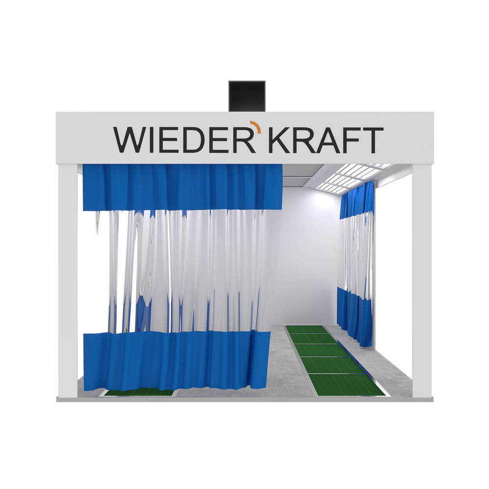 WDK-510 Пост подготовки с двумя полосами решёток для монтажа на приямок