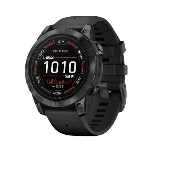 Garmin epix Pro (Gen 2) Standard Edition 47 мм, серый, черный ремешок