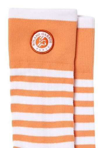 Теннисные носки Lacoste SPORT Roland Garros Edition Striped Socks 1P - Оранжевый