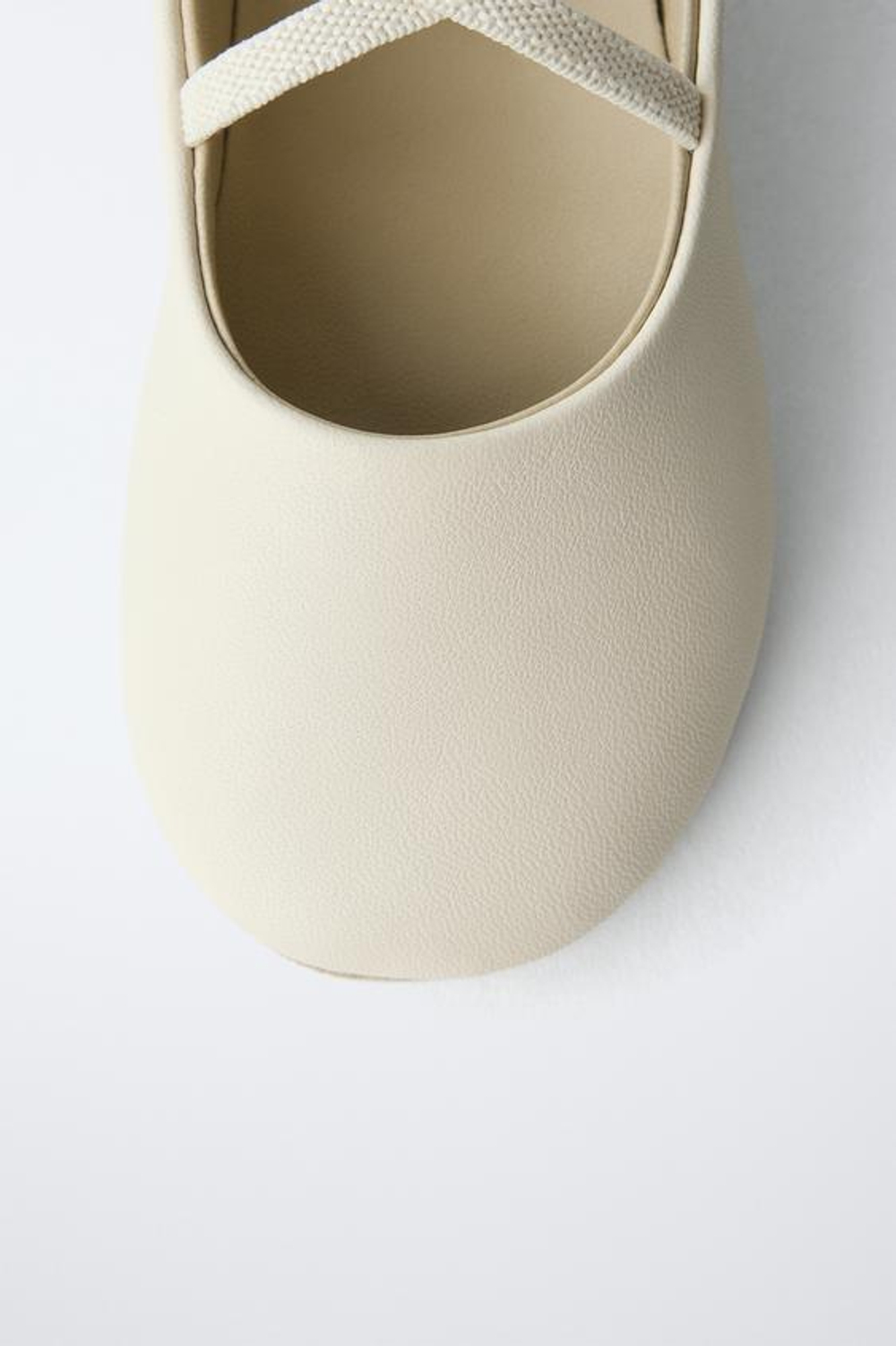 ZARA КОЖАНЫЕ БАЛЕТКИ, БЕЖЕВЫЙ