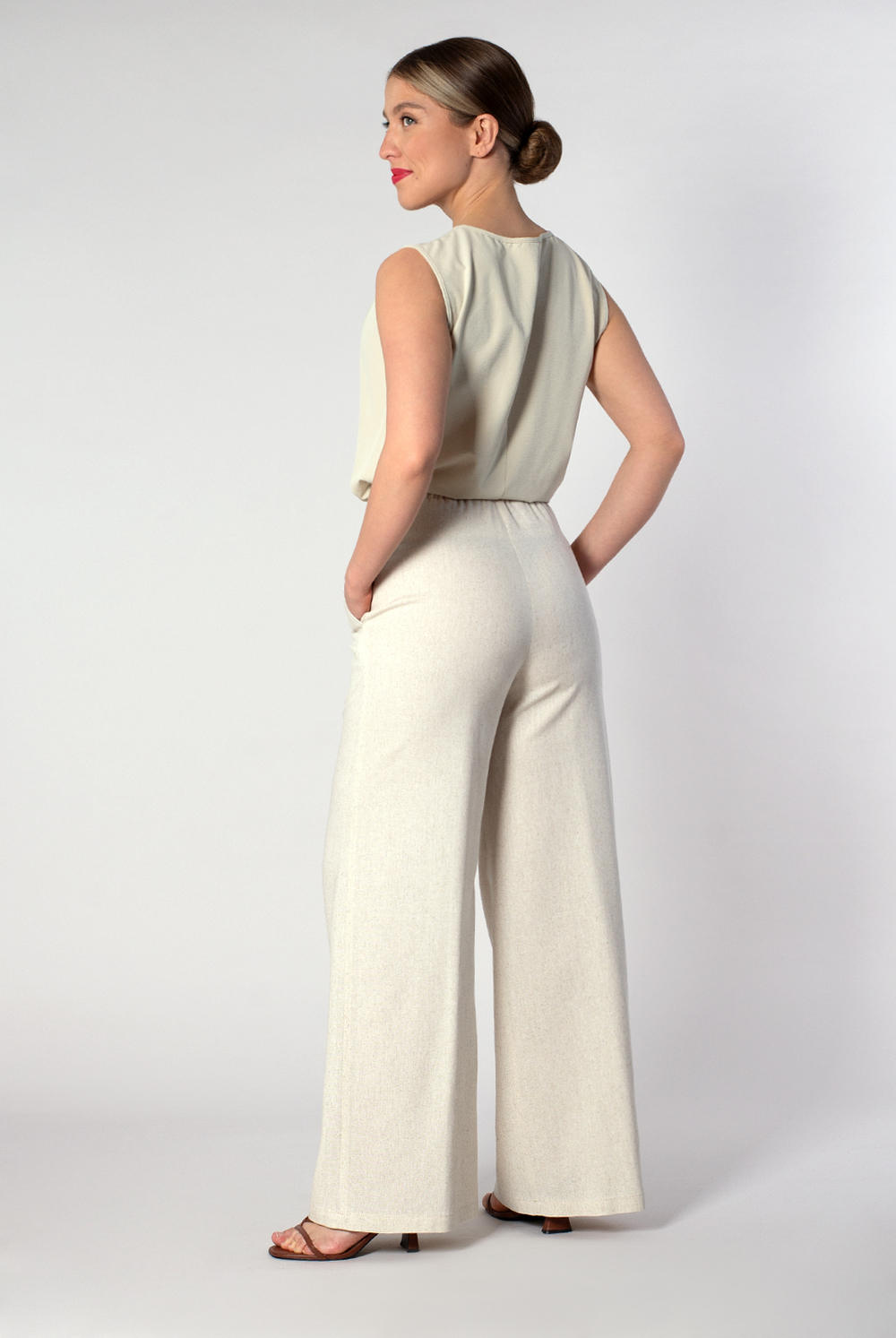 Брюки женские 4323ВП, льняной #363Лен024323ВП