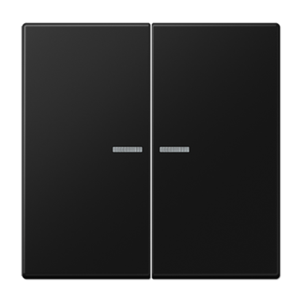 JUNG LS 990 Черный матовый Клавиша 2-ая с подсветкой, арт.LS995KO5SWM