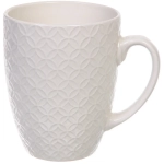 Кружка керамическая 450мл «Белая» ромбы