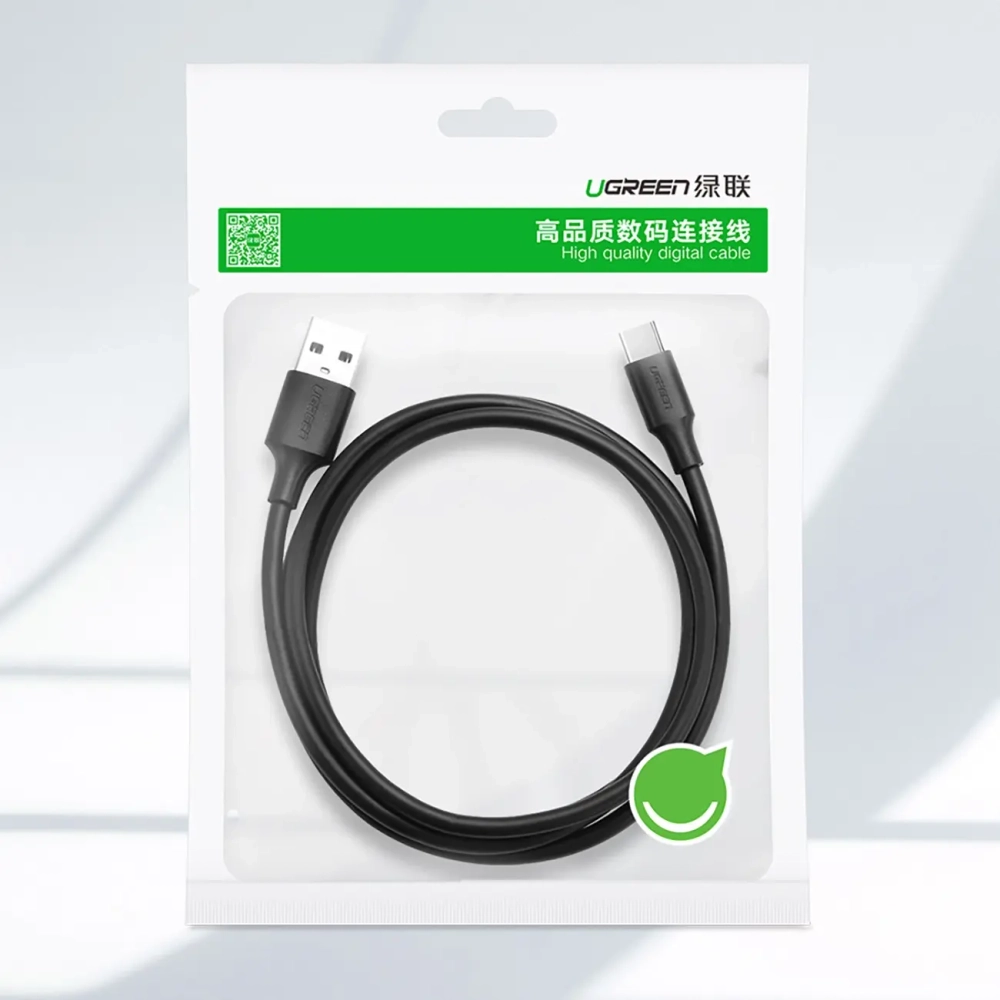 Кабель USB 3.0 - USB C, 5Gbps, 3A, QC 3.0, 1m, UGREEN 20882