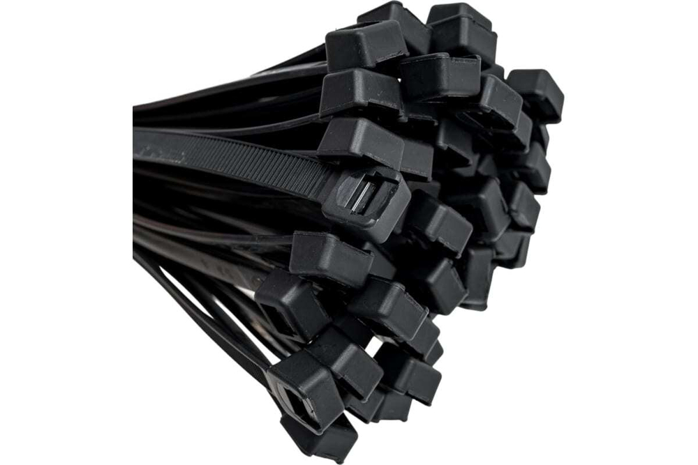 Нейлоновые хомуты Зубр черные, 9x550 мм, 50 шт. 309030-90-550