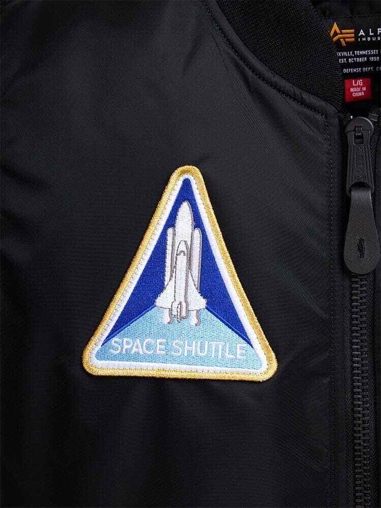 Бомбер Alpha Industries MA-1 NASA Gen II Replica  (Черный)