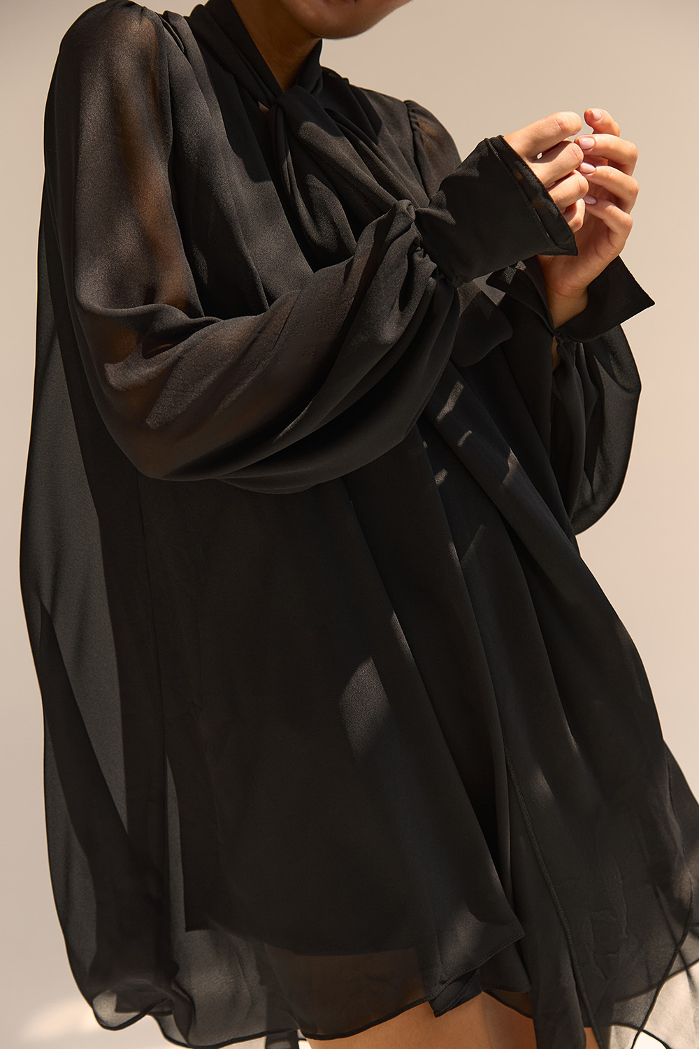 Платье с длинным рукавом BAHAMAS Чёрный