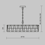 Подвесной светильник Maytoni MOD043PL-08G
