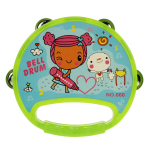 Бубен 16см, зеленый, пакет 660