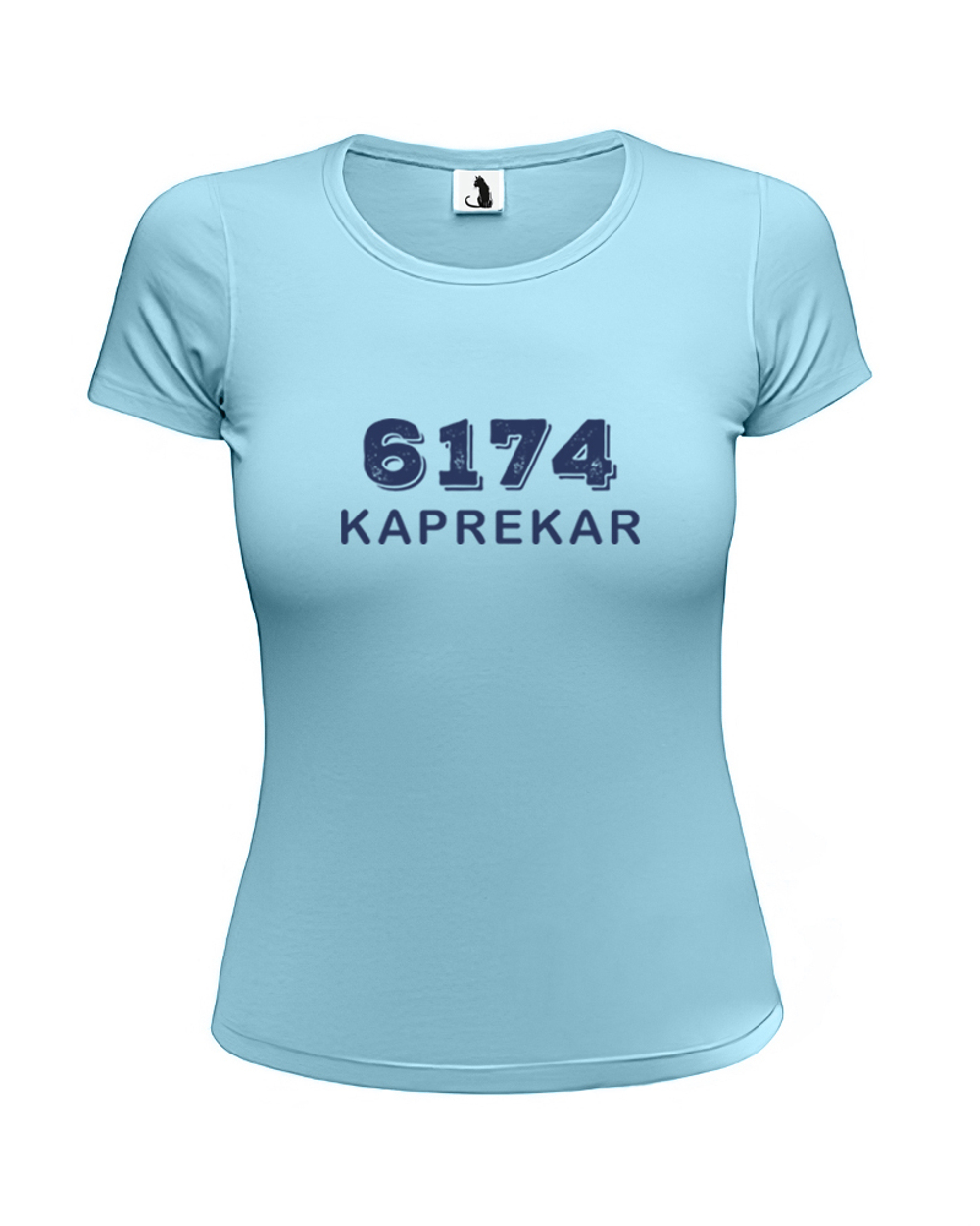 Футболка 6174 Kaprekar женская приталенная голубая