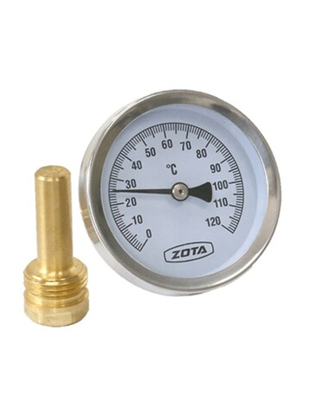 ZOTA Термометр 1/2", 63/50 с погружной гильзой
