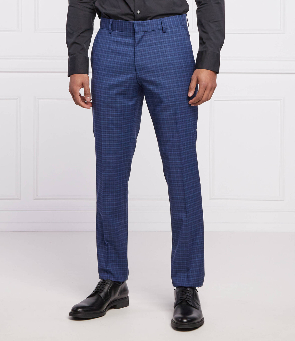 хлопковое штаны h-genius-mm-222 BOSS BLACK - темно-синий(50468916)