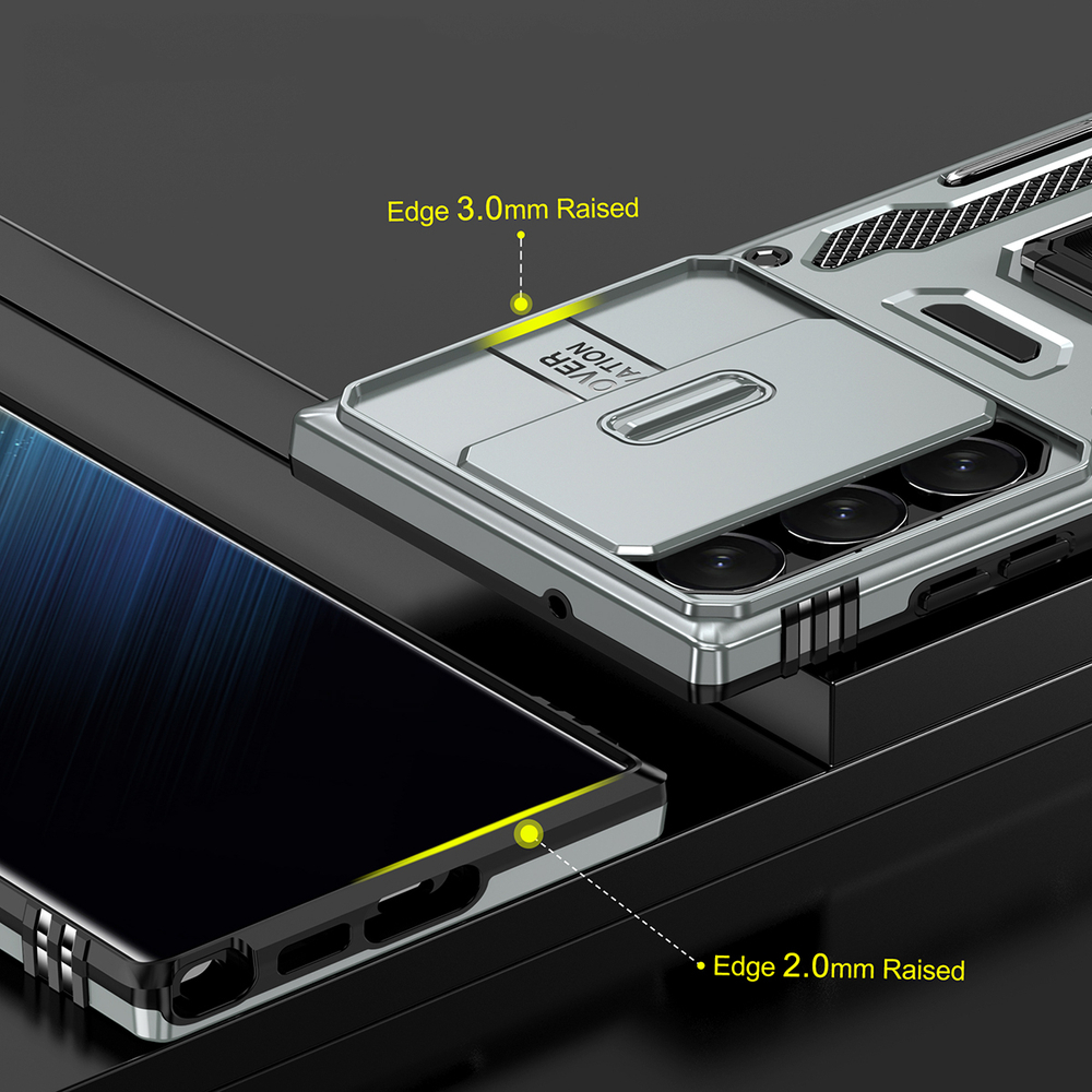 Чехол Safe Case с кольцом и защитой камеры для Samsung Galaxy S25 Ultra