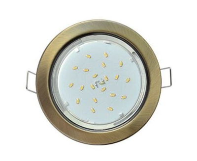 Встраиваемый светильник Ecola GX53 H4 без рефлектора, черненая бронза 38x106, упаковка 10 шт FN5310ECB