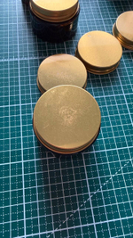 Коричневые банки 30 мл с крышками(крышка без доплаты), 6 шт