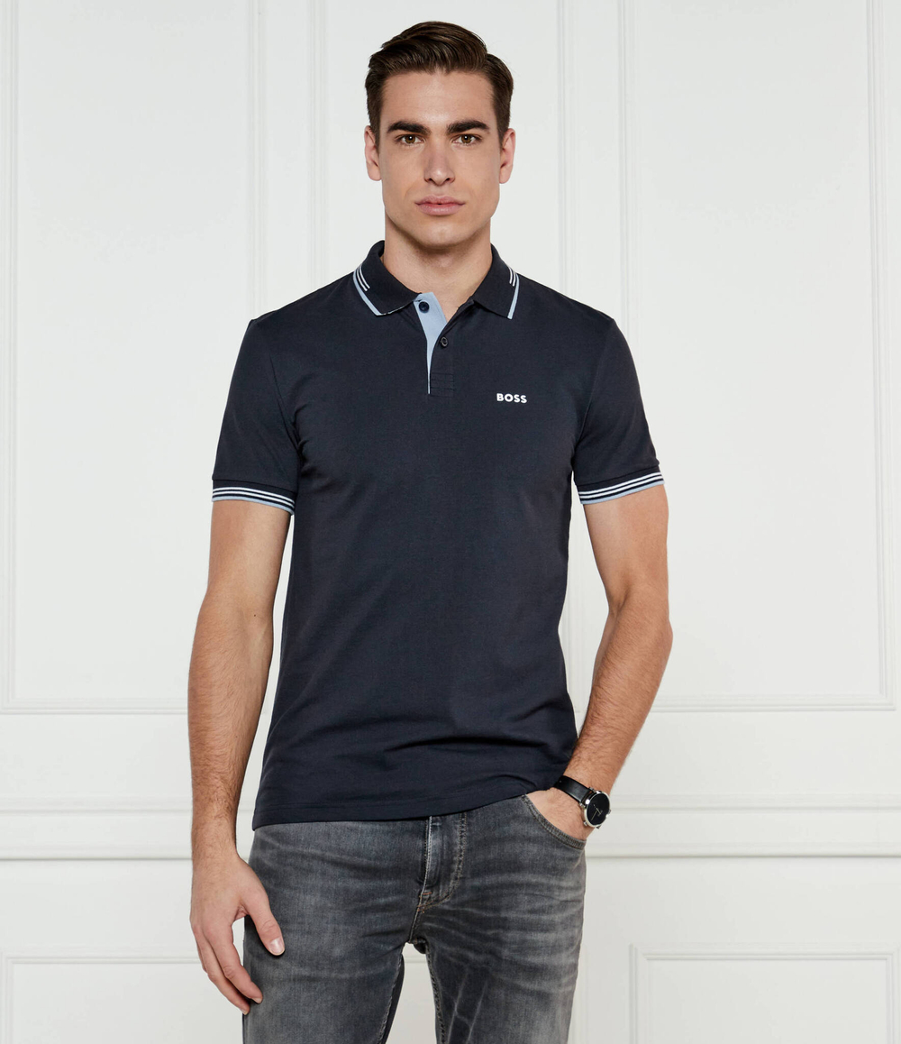 Поло Paul BOSS GREEN - темно-синий(50506193)