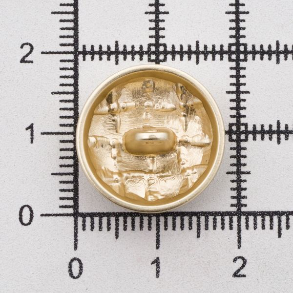 Пуговицы металл на ножке 28L=18 мм, M.Gold (матовый золотой), 10 шт, MP03
