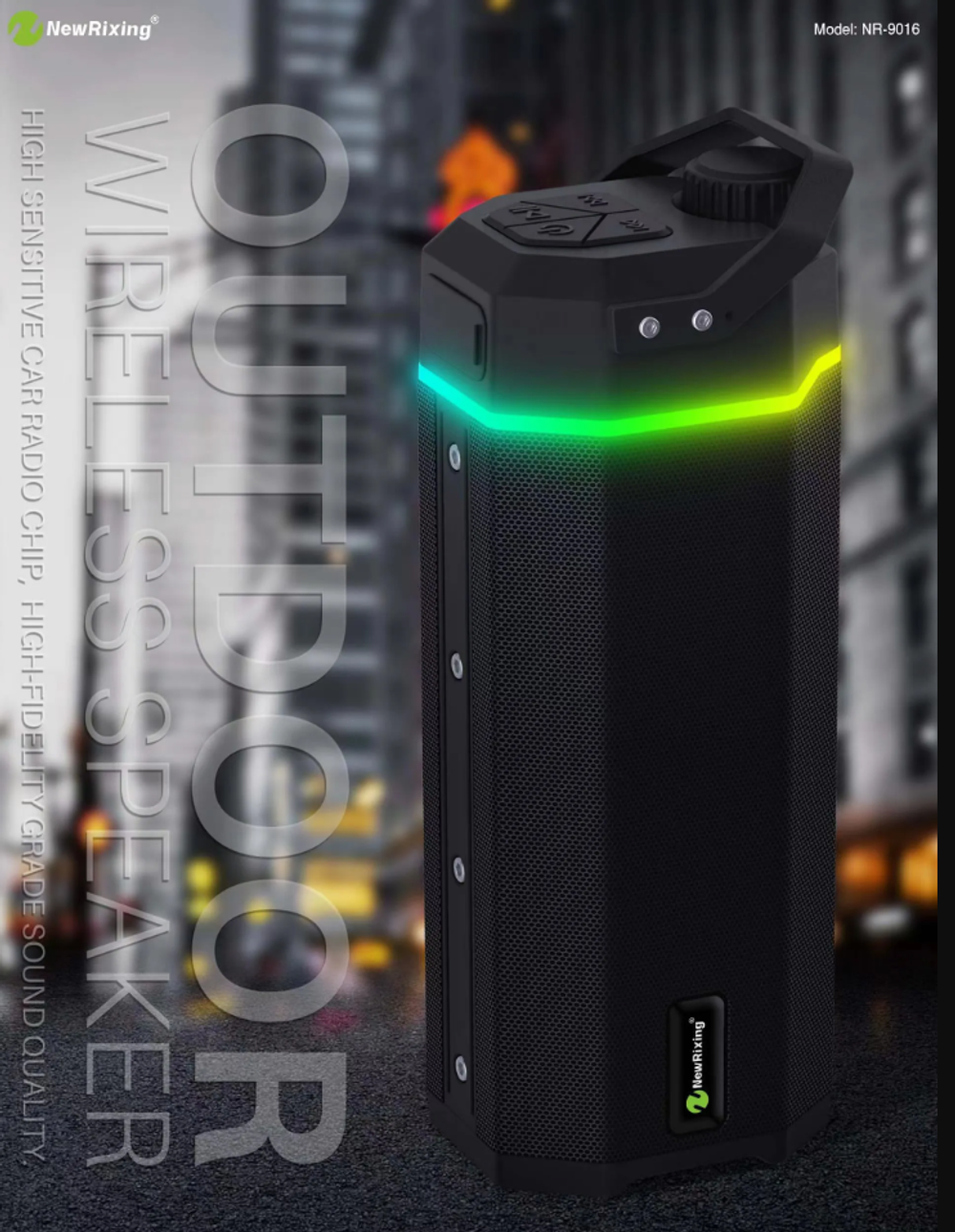 Беспроводная колонка NewRixing NR-9016 (FMрадио/USB/TF)