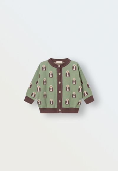 7910-338 Кардиган вязаный (совы)