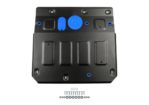 Защита картера Rival для Hongqi HS5 АКПП 4WD 2018-н.в., сталь 1.5 мм, с крепежом, штампованная, 111.8019.1