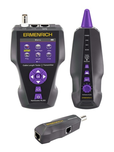 Измеритель длины кабеля Ermenrich NetGeeks NL80