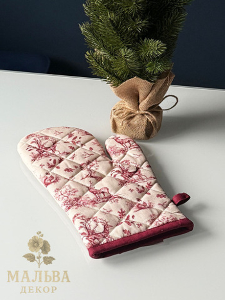 Прихватка-варежка "Лес" 18x30 см