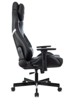 Кресло игровое Knight Thunder 5X черный эко.кожа крестов. металл