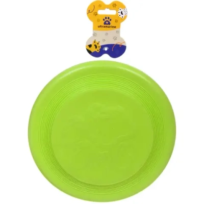 Игрушка резиновая «Фрисби», цвет зеленый, 23см (лейбл)