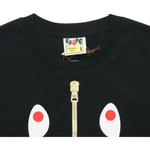 A Bathing Ape Bathing Ape Zip Shark Short Sleeve Футболка черный зеленый
