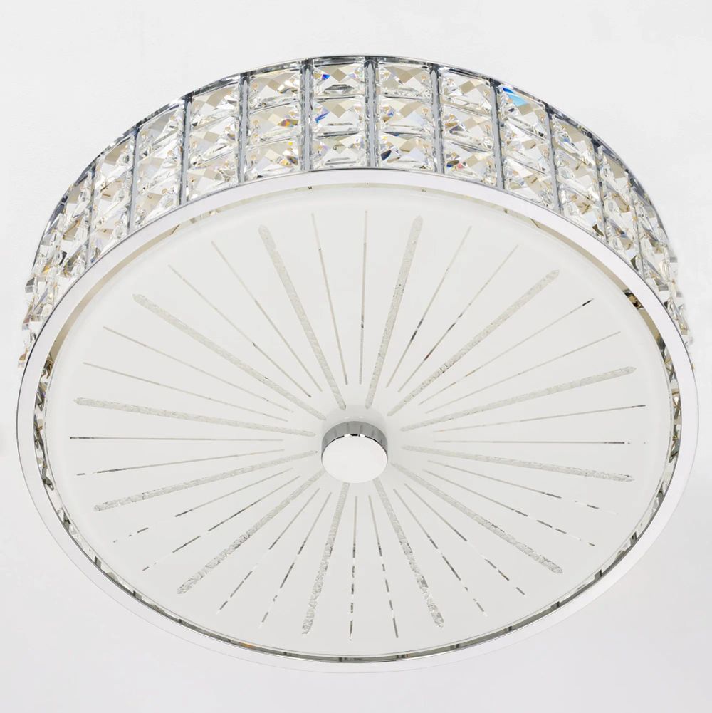 Citilux Портал CL32413G1 LED RGB Люстра хрустальная с пультом Хром