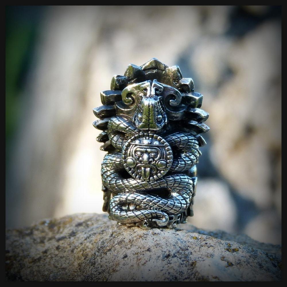 Бусина "Акатава - Та, Которая Грезит" для темляков мельхиор